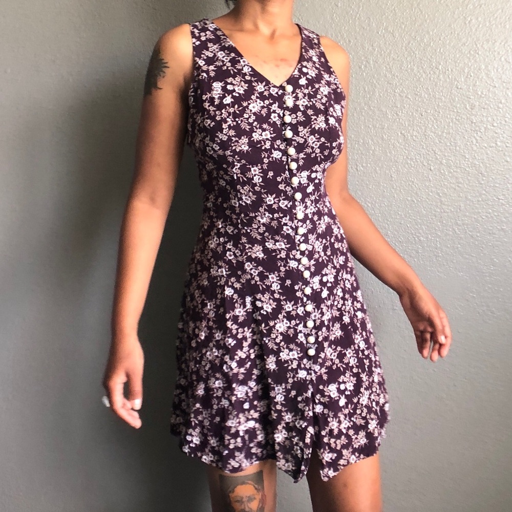 Vintage Floral Mini Dress